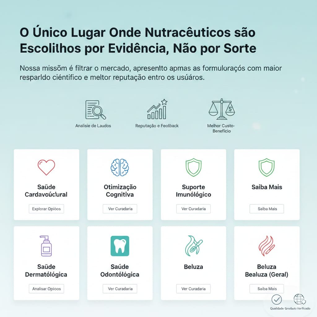 Recepção – Portal de Curadoria e Análise de Suplementos e Nutracêuticos
